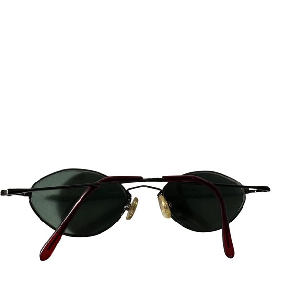 Vintage Nicole Miller Trinity 49-19 140 Dark Wine Oval Sunglasses FRAMES ONLY - Picture 6 of 12